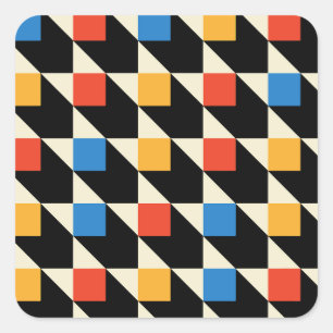 Pegatinas de plazas coloridas