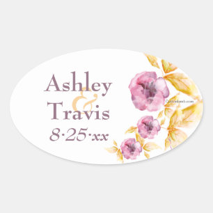 Pegatinas de Plumrose Watercolor