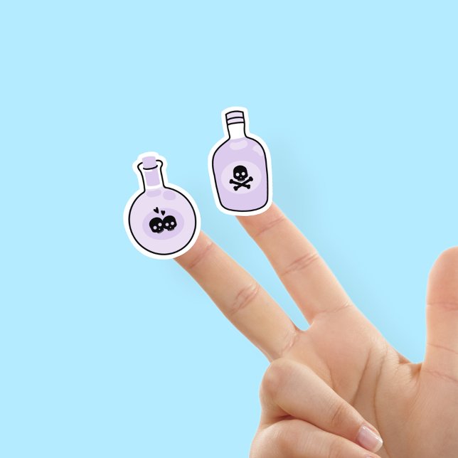 Pegatinas de Poción Mágica Morada Adorable (Subido por el creador)