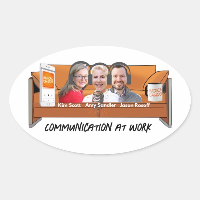 Pegatinas de podcast de candelabro radical (Anverso)