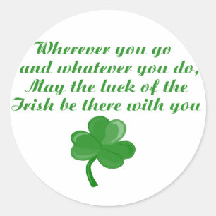 Pegatinas de poema de Irlanda