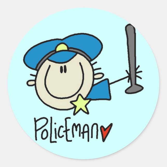 Pegatinas de policía (Anverso)
