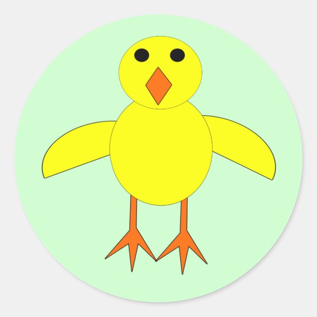 Pegatinas de pollo de Pascua (Anverso)