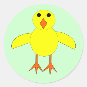 Pegatinas de pollo de Pascua