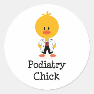 Pegatinas de pollo de podiatría