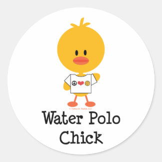 Pegatinas de polluelos de waterpolo