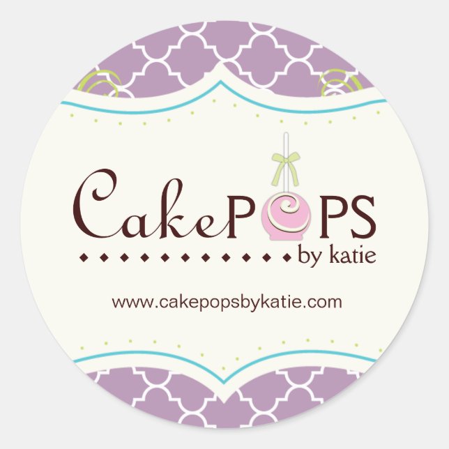 Pegatinas de pop de pasteles caprichosos (Anverso)