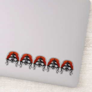pegatinas de portátiles ladybugs Stand Row
