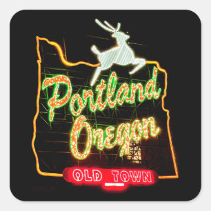 pegatinas de "Portland, Oregón" - Rótulo de Portla