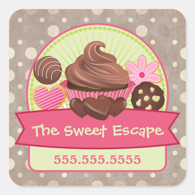 Pegatinas de postres dulces (Anverso)