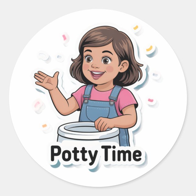 pegatinas de potty time (Anverso)