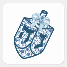 Pegatinas de preciosos diseños chinos azules de dr