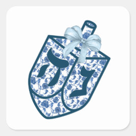 Pegatinas de preciosos diseños chinos azules de dr
