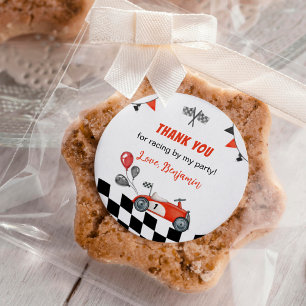 Pegatinas de primer cumpleaños de vagón de raza ro