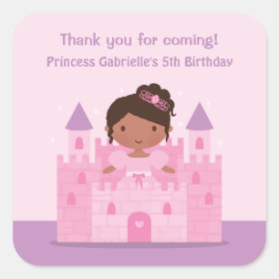 Pegatinas de princesa afroamericana linda del cast