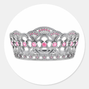Pegatinas de Princesa Rosa Elegantes