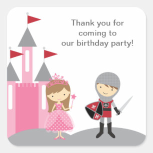 Pegatinas de Princesa y Caballero