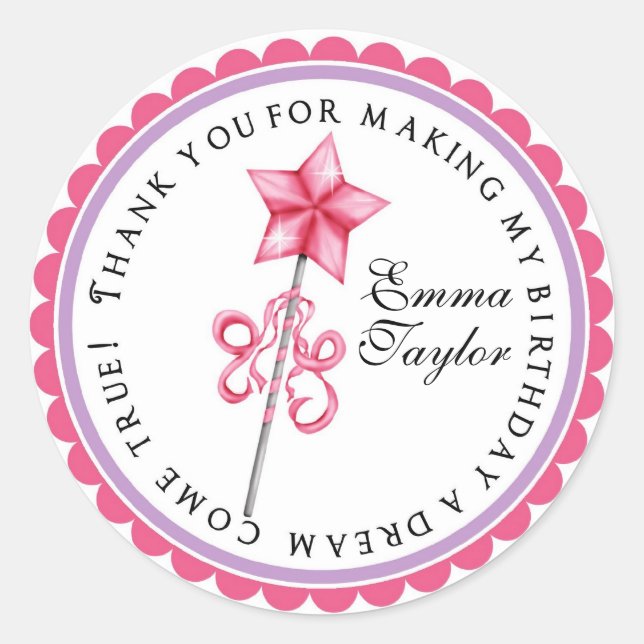 Pegatinas de Princess Wand (Anverso)