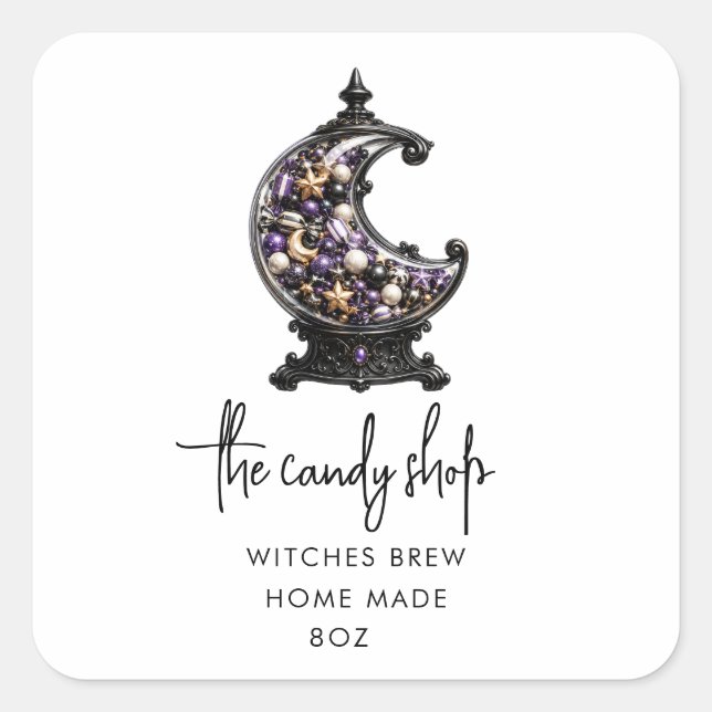 Pegatinas de productos de Halloween vibrantes (Anverso)