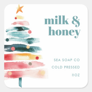 Pegatinas de productos de Navidad vibrantes