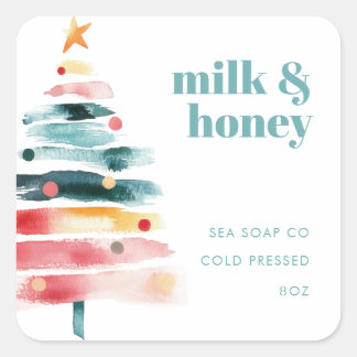 Pegatinas de productos de Navidad vibrantes