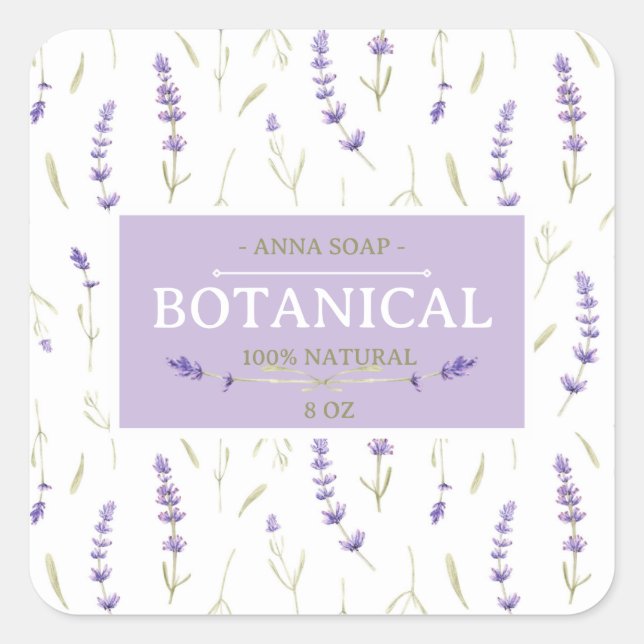 Pegatinas de productos Lavender (Anverso)