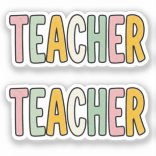 Pegatinas de Profesora Adorable para Niños y Estud