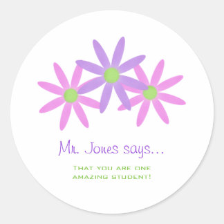 Pegatinas de profesores personalizados