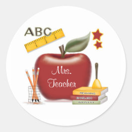 Pegatinas de profesores personalizados