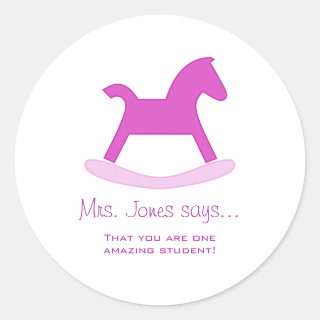 Pegatinas de profesores personalizados (Anverso)