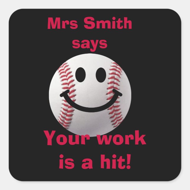 Pegatinas de profesores personalizados - el trabaj (Anverso)