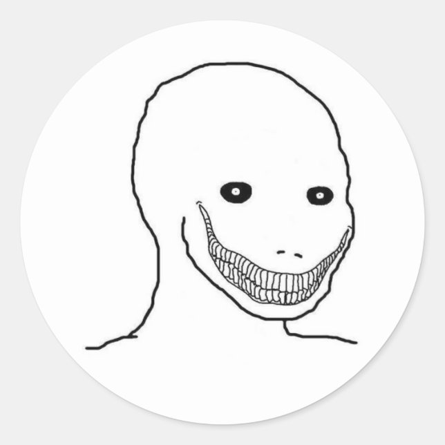 Pegatinas de Psycho Wojak (Anverso)