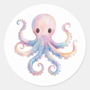 Pegatinas de Pulpo Adorables