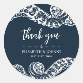 Pegatinas de pulpo náutico favorecen el regalo