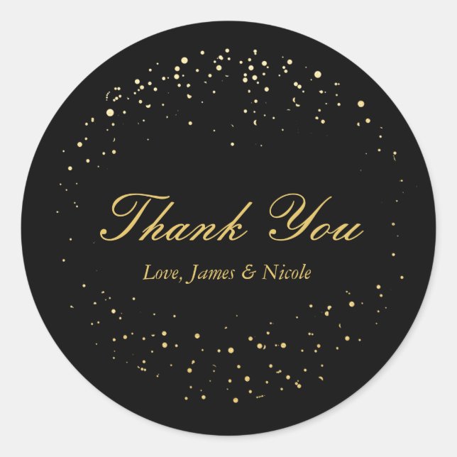 Pegatinas de puntos de círculo de negro y Relieve  (Anverso)