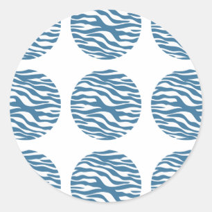 Pegatinas de puntos de polka impresos en cebra