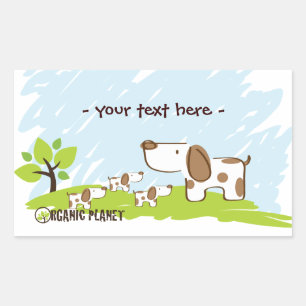 Pegatinas de Puppies Organic Planet