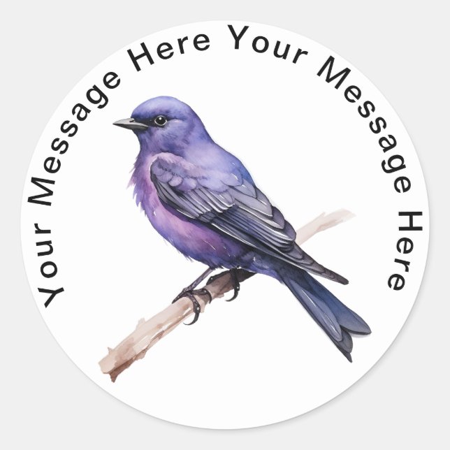 Pegatinas de Purple Martin (Anverso)