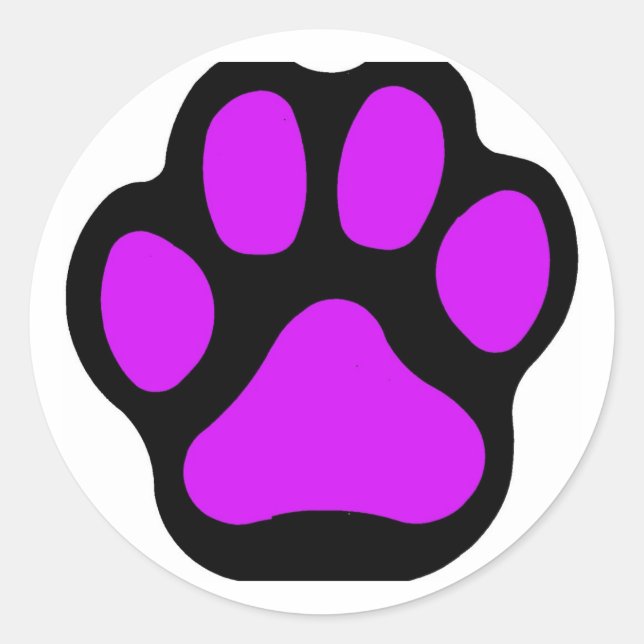 Pegatinas de Purple Paw (Anverso)