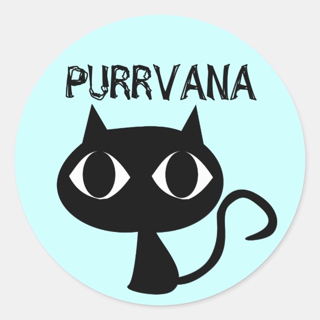 Pegatinas de Purrvana Cat Lover (Anverso)