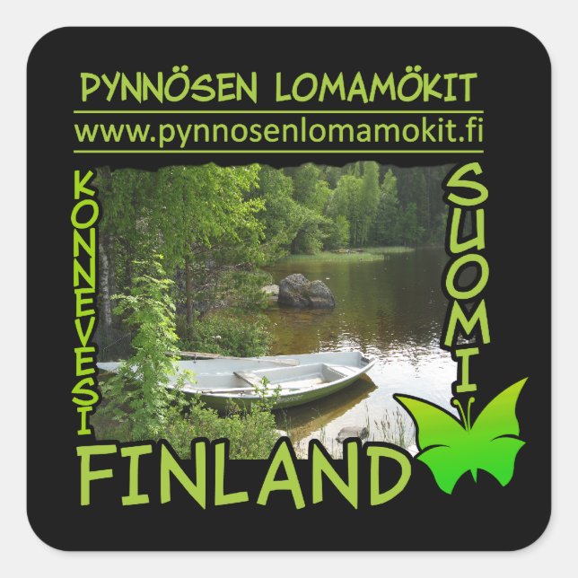 Pegatinas de Pynnösen Lomamökit (Anverso)