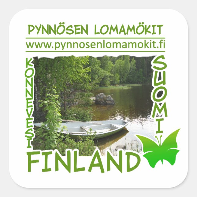 Pegatinas de Pynnösen Lomamökit (Anverso)