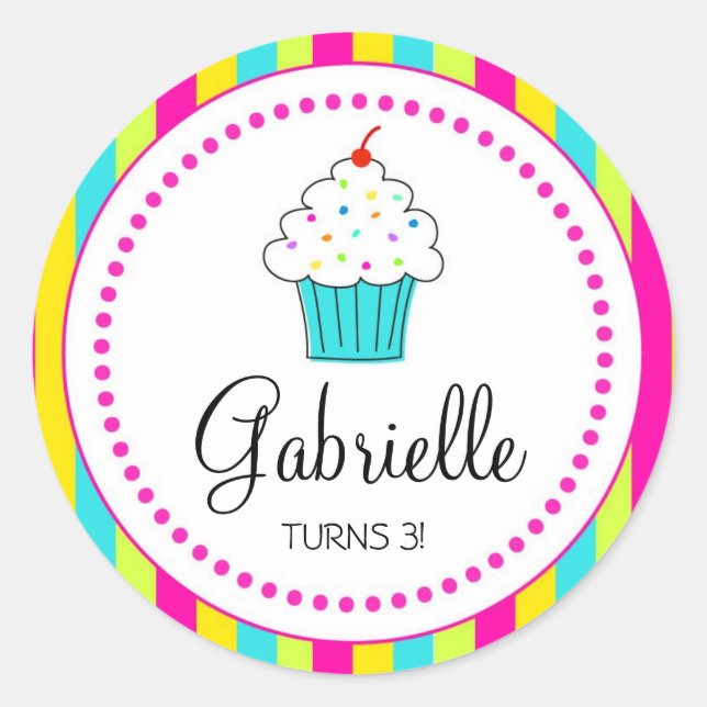 Pegatinas de quequitos, para los quequitos de DYI (Anverso)