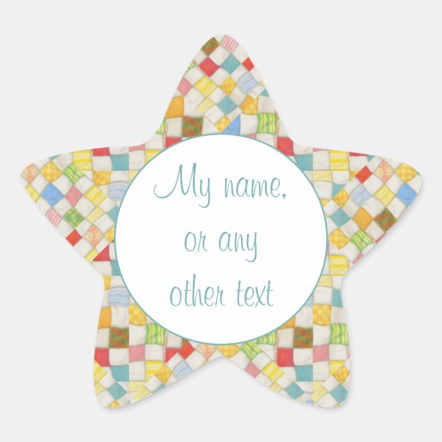 PEGATINAS DE QUILT MOSAIC Star Matte (Anverso)