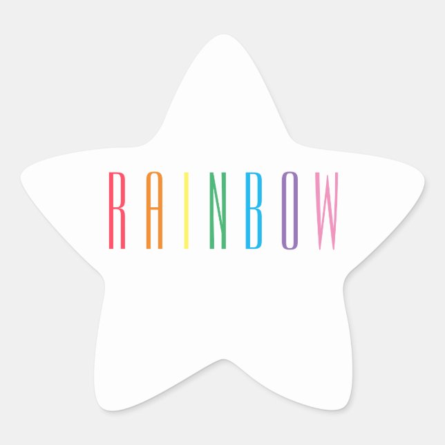 PEGATINAS de RAINBOW Star (Anverso)