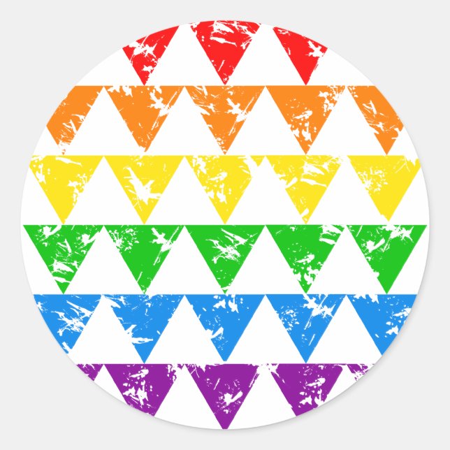 Pegatinas de Rainbow Triangles (Anverso)