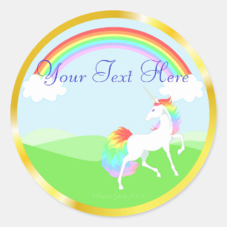 Pegatinas de Rainbow Unicorn