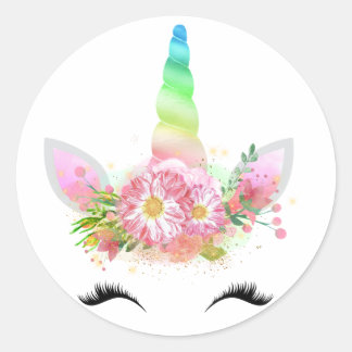 Pegatinas de Rainbow Unicorn