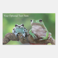 pegatinas de rana de texto personalizado