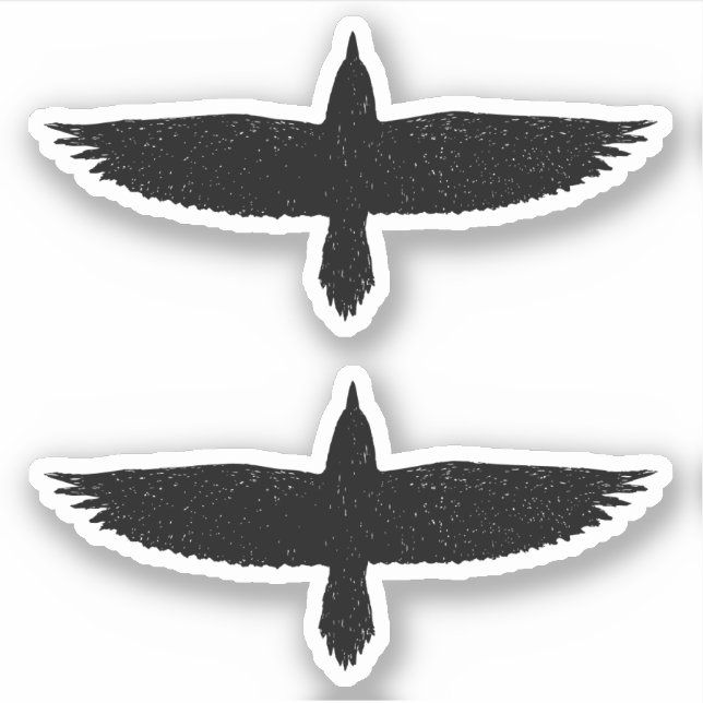 Pegatinas de Raven (Anverso)
